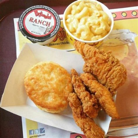 Since 1977, Bojangles has been serving boldly seasoned chicken, scratch-made biscuits, Legendary Iced Tea® and all the classic Southern fixin’s for breakfast, lunch and dinner. All your favorites are only a tap away with the Bojangles app, whether you’re craving chicken tenders, a chicken biscuit or a family meal with a whole lot of ... 